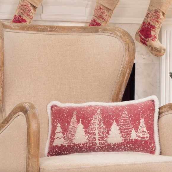 Snow Scene Christmas Pillows - Picture 3 of 8